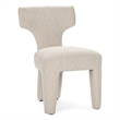 Classic Home Khai Upholstered Polyester Fabric Dining Chair Cream