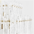 Classic Home Everly White Square Iron Chandelier