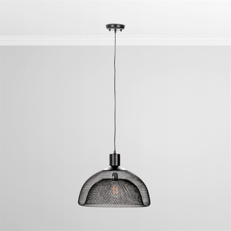 Classic Home Polaris Black Iron Medium Pendant