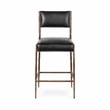 Classic Home Kayne Leather 26in Counter Stool Black