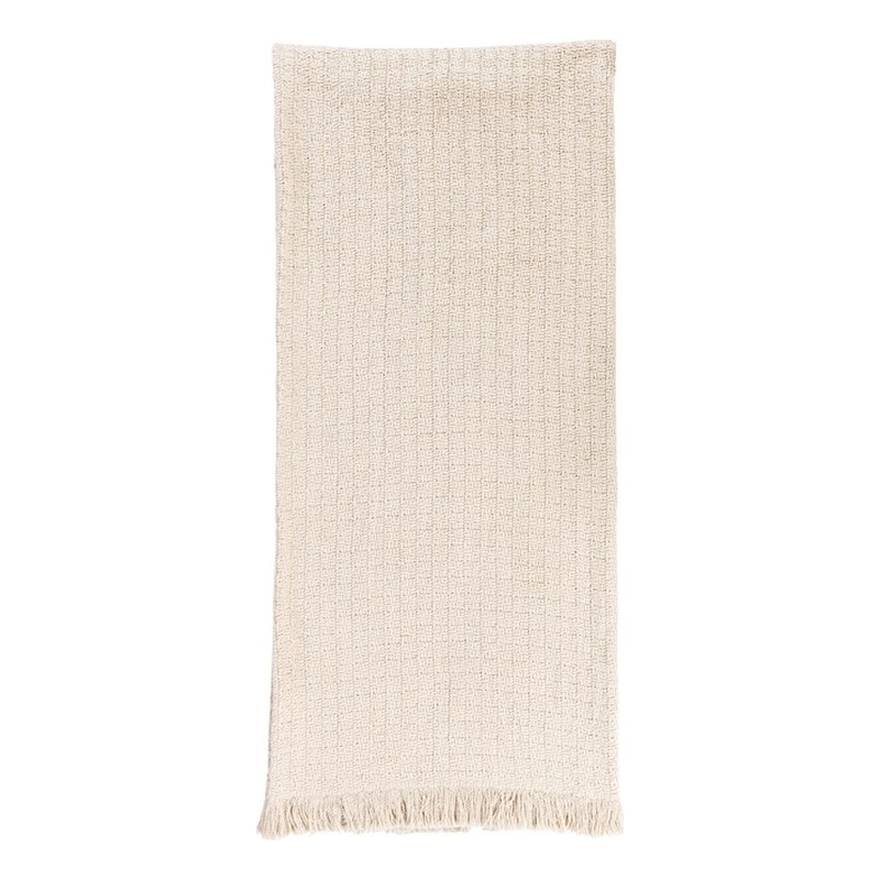 Villa by Classic Home Hadron Natural Queen Ivory Cotton Blanket