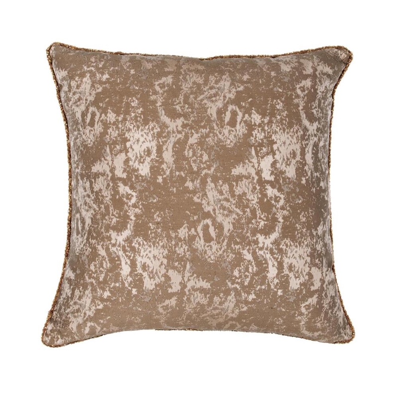 Villa by Classic Home Mica Frost 22x22 Woven White Fabric Throw Pillow