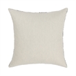 Villa by Classic Home Nubia 22x22 Linen Blend Fabric Throw Pillow Black