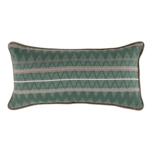 Villa by Classic Home Terranea 24x12 Fabric Throw Pillow Green