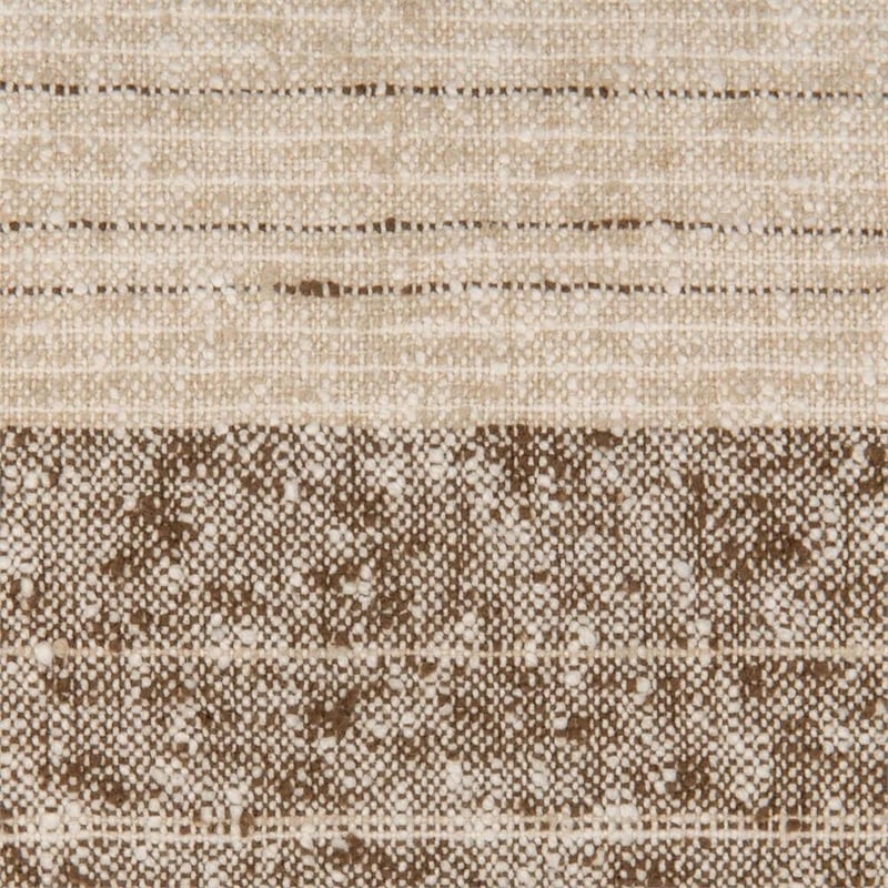 Villa by Classic Home Beryl 16x36 Linen Blend Fabric Throw Pillow Brown