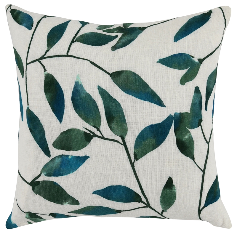 Villa by Classic Home Gianna 18x18 Cotton Fabric Throw Pillow Multi-Color