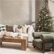 Villa by Classic Home Winter 14x20 Cotton Linen Blend Throw Pillow Multi-Color