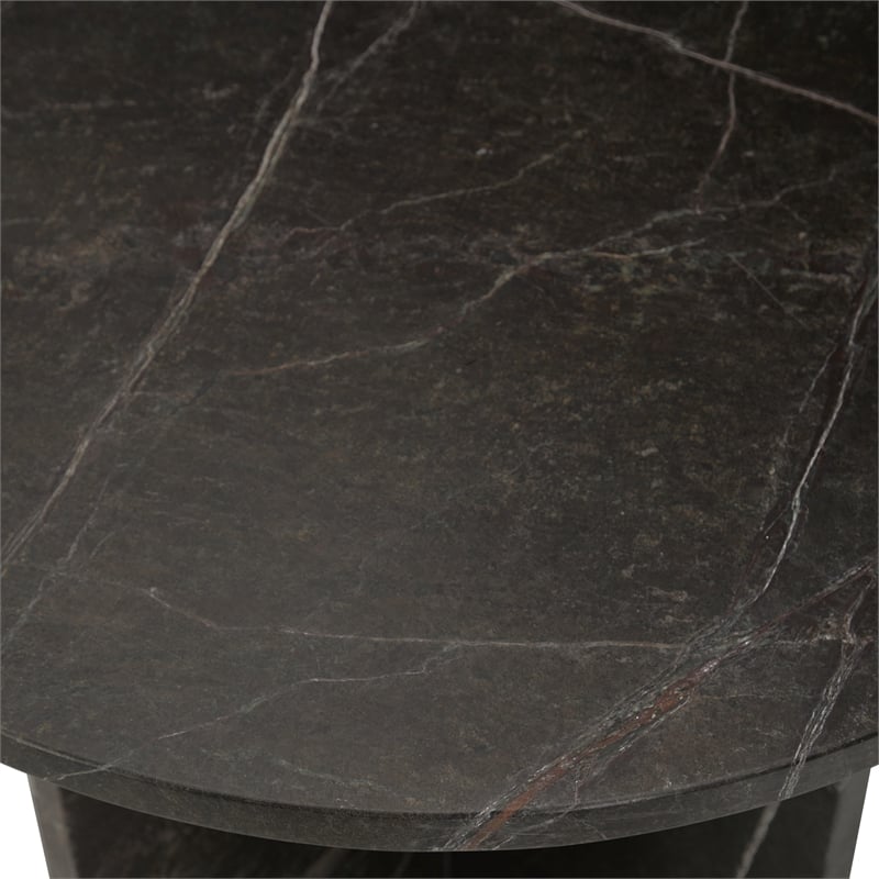 Classic Home Reilly Marble End Table in Green