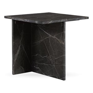 Classic Home Bexly Marble End Table in Green