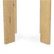 Classic Concepts Kering Oak Wood Round End Table in Natural