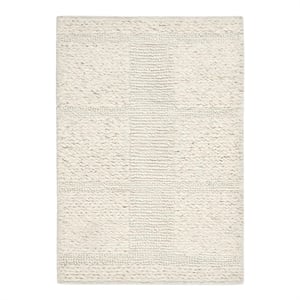 Classic Concepts Sinclair 2'x3' Handwoven Wool Fabric Accent Rug in Ivory