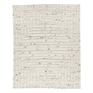 Classic Concepts Tahoe 8'x10' Handwoven Wool Blend Accent Area Rug in Ivory