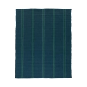 Classic Concepts Sorrento 9x12 Handwoven Performance Stripe Deep Blue Area Rug