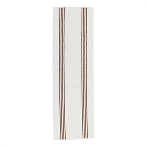Classic Concepts Sorrento 2.6x8 Handwoven Stripe Ivory Area Rug Runner