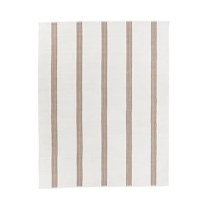 Classic Concepts Sorrento 9x12 Handwoven Performance Stripe Ivory Area Rug