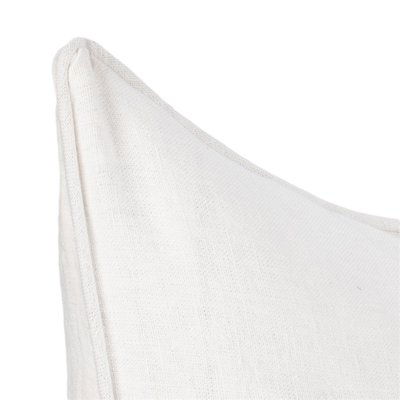 Classic Concepts Bedford Linen Fabric Throw Pillow in Ivory