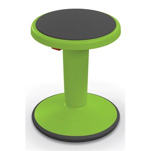 MooreCo 17-24&quot Plastic Hierarchy Height Adjustable Grow Tall Stool in Green