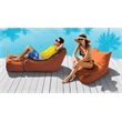 MooreCo Beanies Orange Outdoor Fava Lounge Chair
