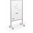 MooreCo Inklud Double Sided Magnetic Mobile Dry Erase Whiteboard 72H x 30W x 22D