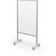MooreCo Inklud Double Sided Magnetic Mobile Dry Erase Whiteboard 72H x 30W x 22D
