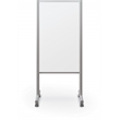 MooreCo Inklud Double Sided Magnetic Mobile Dry Erase Whiteboard 72H x 30W x 22D