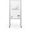 MooreCo Inklud Double Sided Magnetic Mobile Dry Erase Whiteboard 72H x 30W x 22D