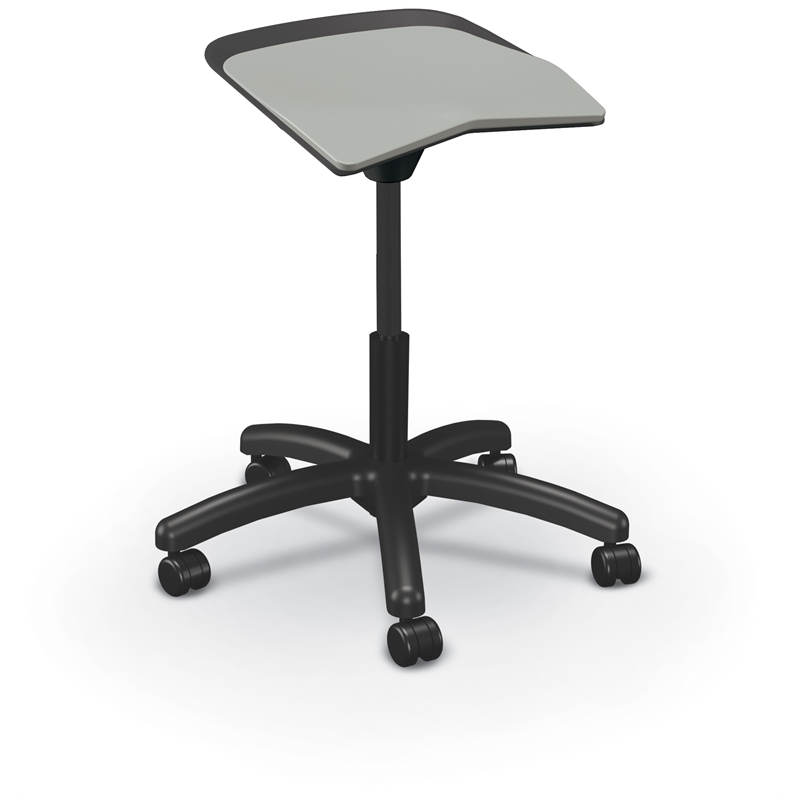 MooreCo Elate Backless Task Stool Grey Foam Seat