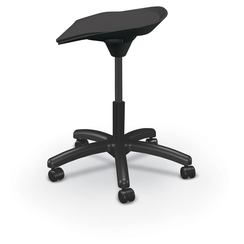 MooreCo Elate Backless Task Stool Black Foam Seat