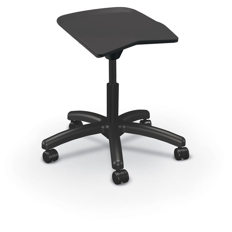 MooreCo Elate Backless Task Stool Black Foam Seat