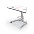Up-Rite Adjustable Sit-to-Stand Desk Porcelain Steel Magnetic Dry Erase Top