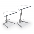 Up-Rite Adjustable Sit-to-Stand Desk Porcelain Steel Magnetic Dry Erase Top