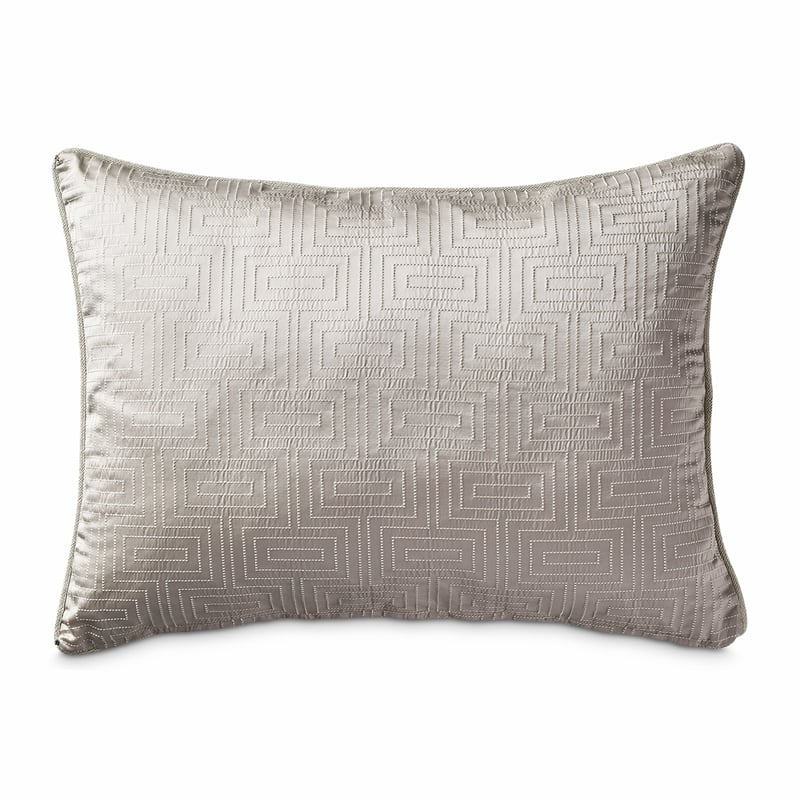 Michael Amini Casey 10-piece Fabric King Comforter Set in Silver/Platinum