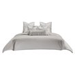 Michael Amini Casey 10-piece Fabric King Comforter Set in Silver/Platinum