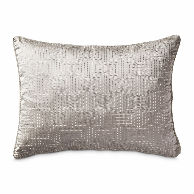 Michael Amini Casey 9-piece Fabric Queen Comforter Set in Silver/Platinum