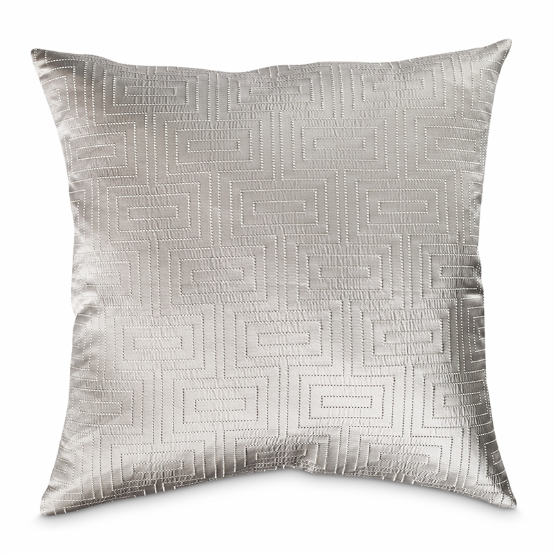 Michael Amini Casey 9-piece Fabric Queen Comforter Set in Silver/Platinum
