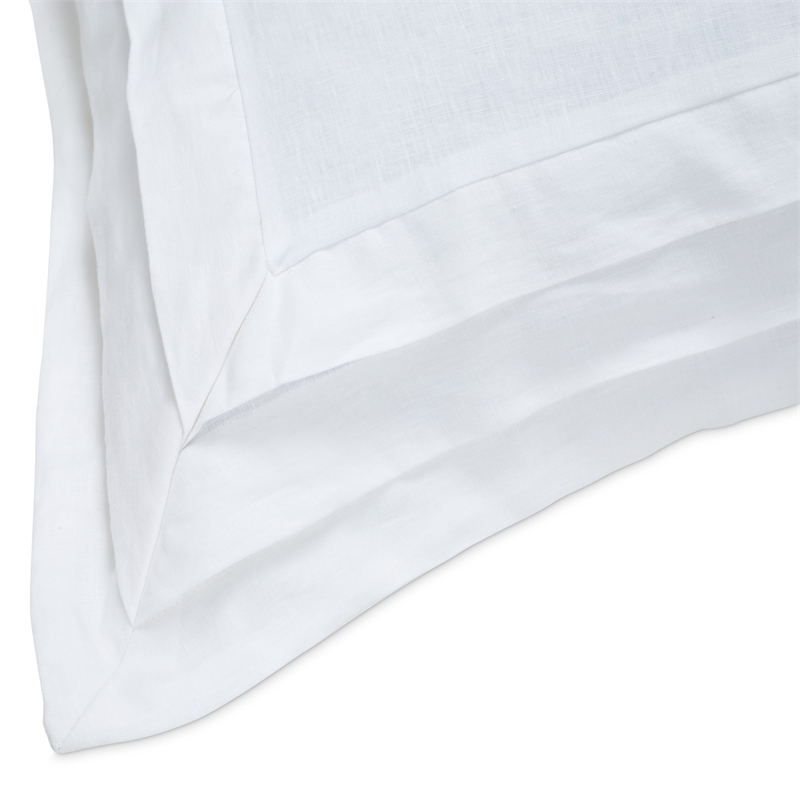 Michael Amini Addison 6-Piece Queen Linen Duvet Set in White