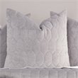Michael Amini Affluent 3-Piece Queen Velvet Quilt Set in Dove Gray