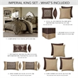 Michael Amini Imperial 10-Piece King Comforter Set - Bronze