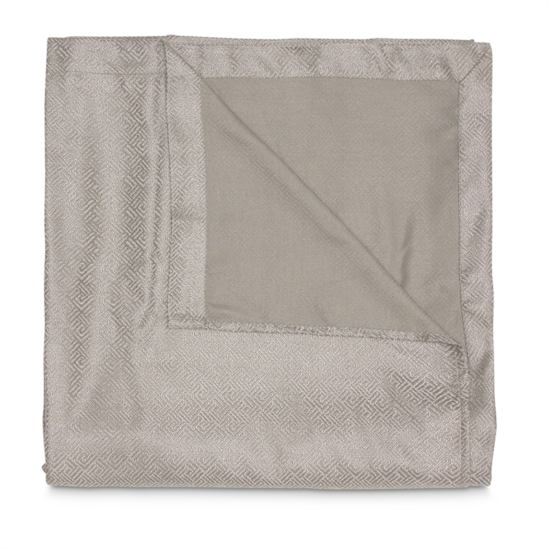 Michael Amini Port Orleans 3-piece Fabric Coverlet Set with Queen Throw in Gray