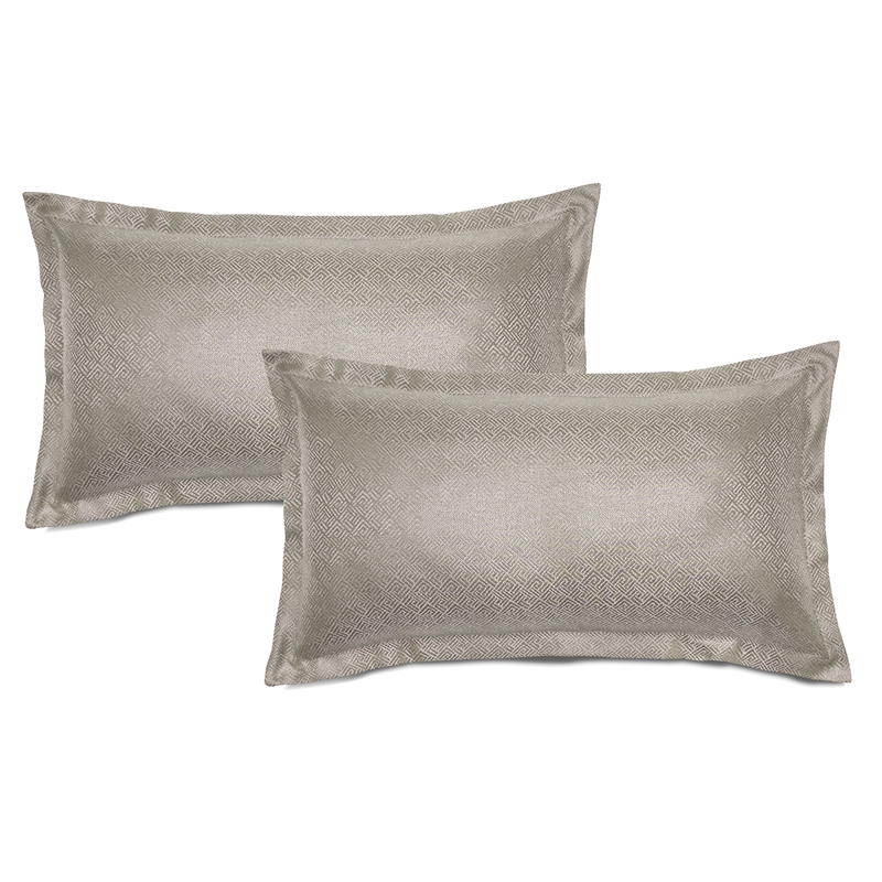 Michael Amini Port Orleans 3-piece Fabric Coverlet Set with Queen Throw in Gray
