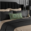Michael Amini Emerald Isle Oblong Fabric Throw Pillow in Green/Indigo Set of 2