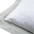 Michael Amini Atina 7-Piece Linen Fabric King Duvet Set in Gray