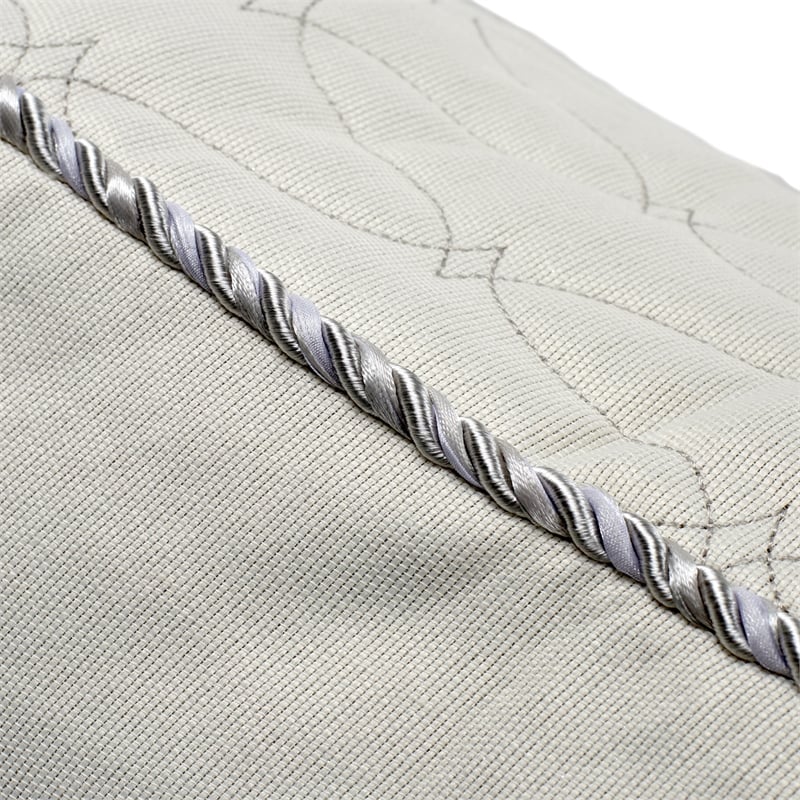 Michael Amini Canterbury 7-piece Jacquard Fabric Queen Comforter Set in Silver
