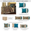 Michael Amini Seville 9-Piece Velvet Queen Comforter Set