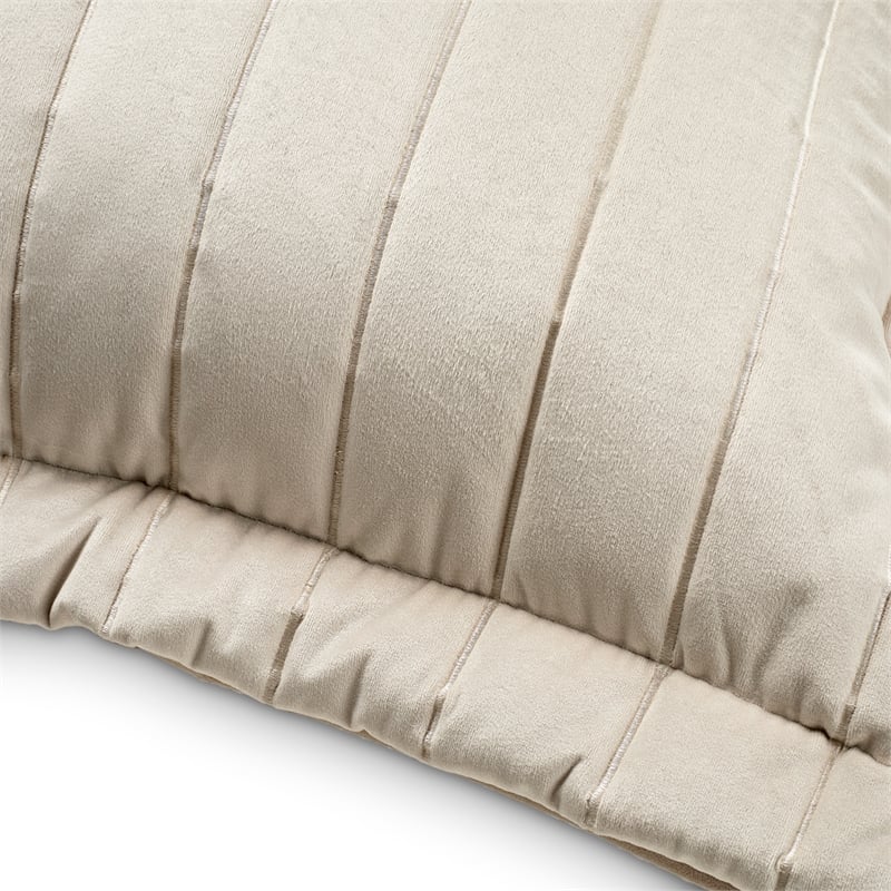 Michael Amini Skylar 9-Piece Queen Comforter Set in Champagne Ivory