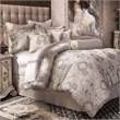 Michael Amini Sycamore Grove 9-Piece Queen Comforter Set - Silver