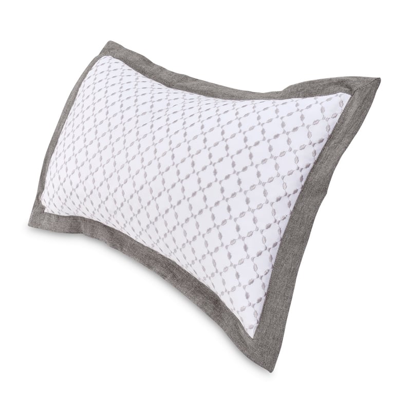 Michael Amini Ultra 7-piece Queen Cotton Duvet Set - Gray