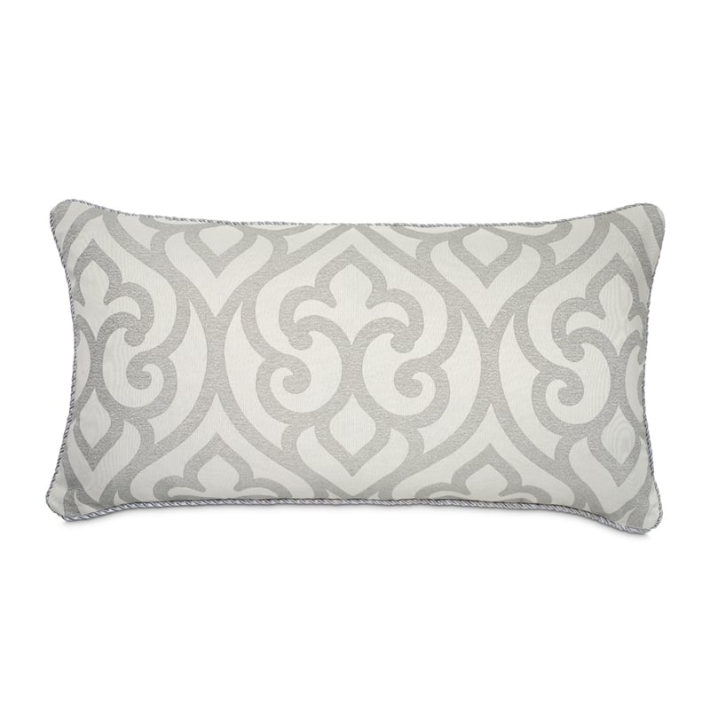 Michael Amini Canterbury 8-piece Jacquard Fabric King Comforter Set in Silver