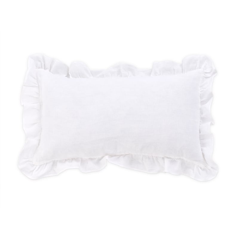 Michael Amini Cherry Hill 6-piece Belgium Linen Fabric Queen Duvet Set in White