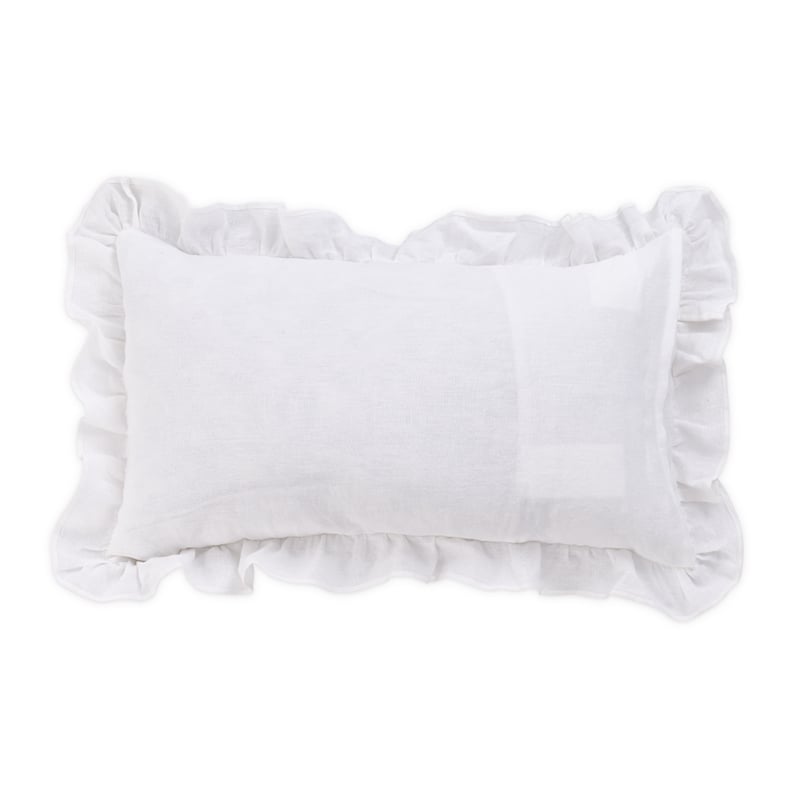 Michael Amini Cherry Hill 6-piece Belgium Linen Fabric Queen Duvet Set in White